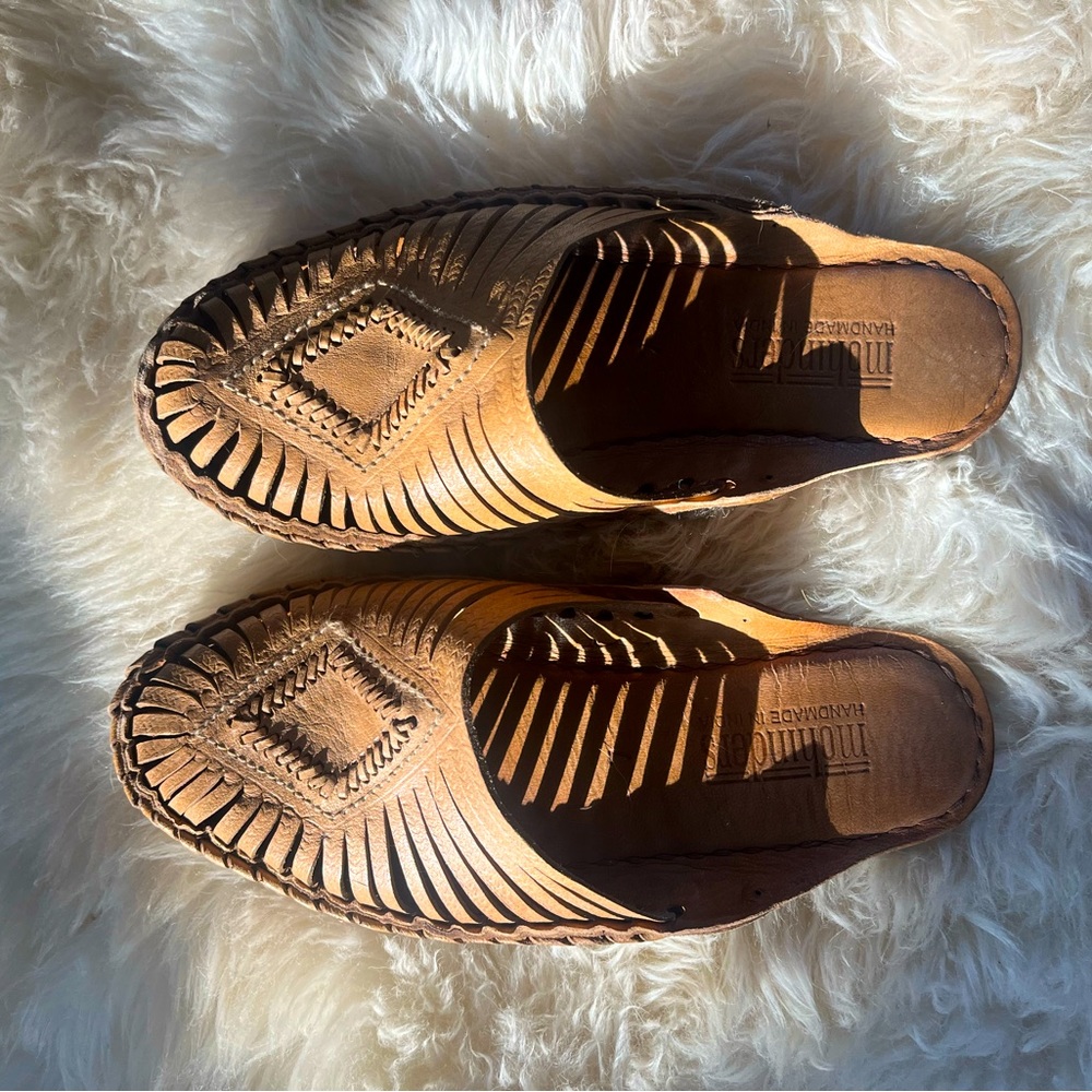 Leather Mohinder handmade Diamond Slides